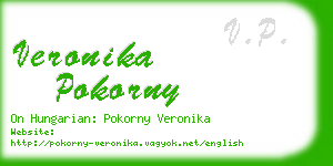 veronika pokorny business card